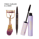 tubing mascara, liner & lash curler trio